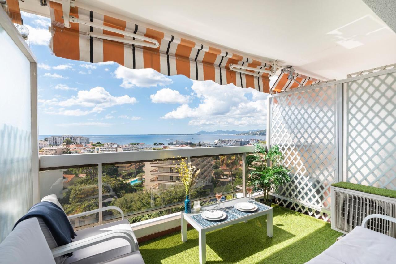 Vue Mer 180° Cocon A 7 Min De La Plage Piscine Ac Antibes Exterior foto